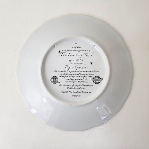 The Bradford Exchange Disney Lena Liu The Finishing Touch Tinker Bell Collector' - Picture 2 of 3